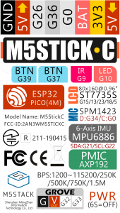 M5StickC Pinout