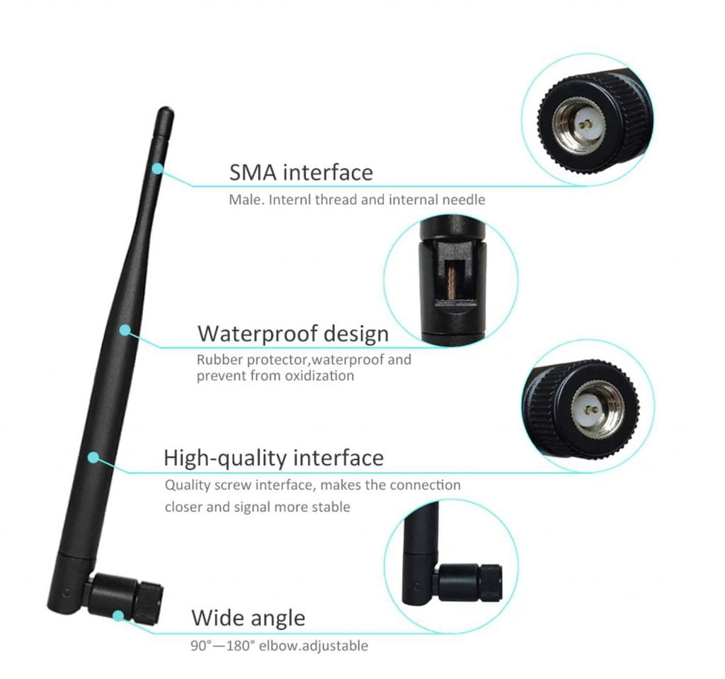 Antena LoRa 868MHz Antena LoRa Omnidireccional 868MHz 5dBi - Para Helium  HNT, Minería Crypto, Gateways RAK/Bobcat/Nebra, Interior/exterior, Cable 3m  RP-SMA Antena Helium HNT Mining